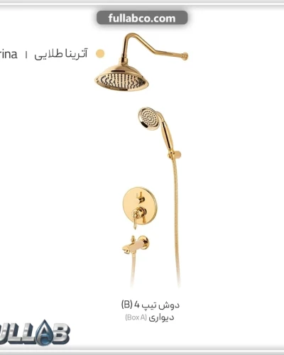 دوش تیپ 4 (B) دیواری (BOX A) مدل آترینا برند شیذر