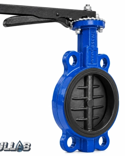 شیر پروانه ای ویفری ۶ اینچ با دیسک پلیمر ABS و بدنه چدن GG25