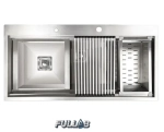 سینک ظرفشویی اخوان 355 توکار با ورق استیل Aisi 304 ایتالیا