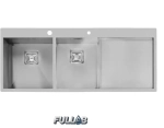 سینک ظرفشویی اخوان 357 توکار با ورق استیل Aisi 304
