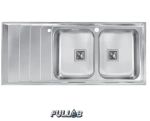 سینک ظرفشویی اخوان 504 توکار با ورق استیل Aisi 304